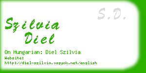 szilvia diel business card